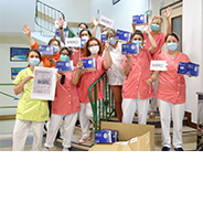 United against COVID-19, sending masks to nursing homes in France